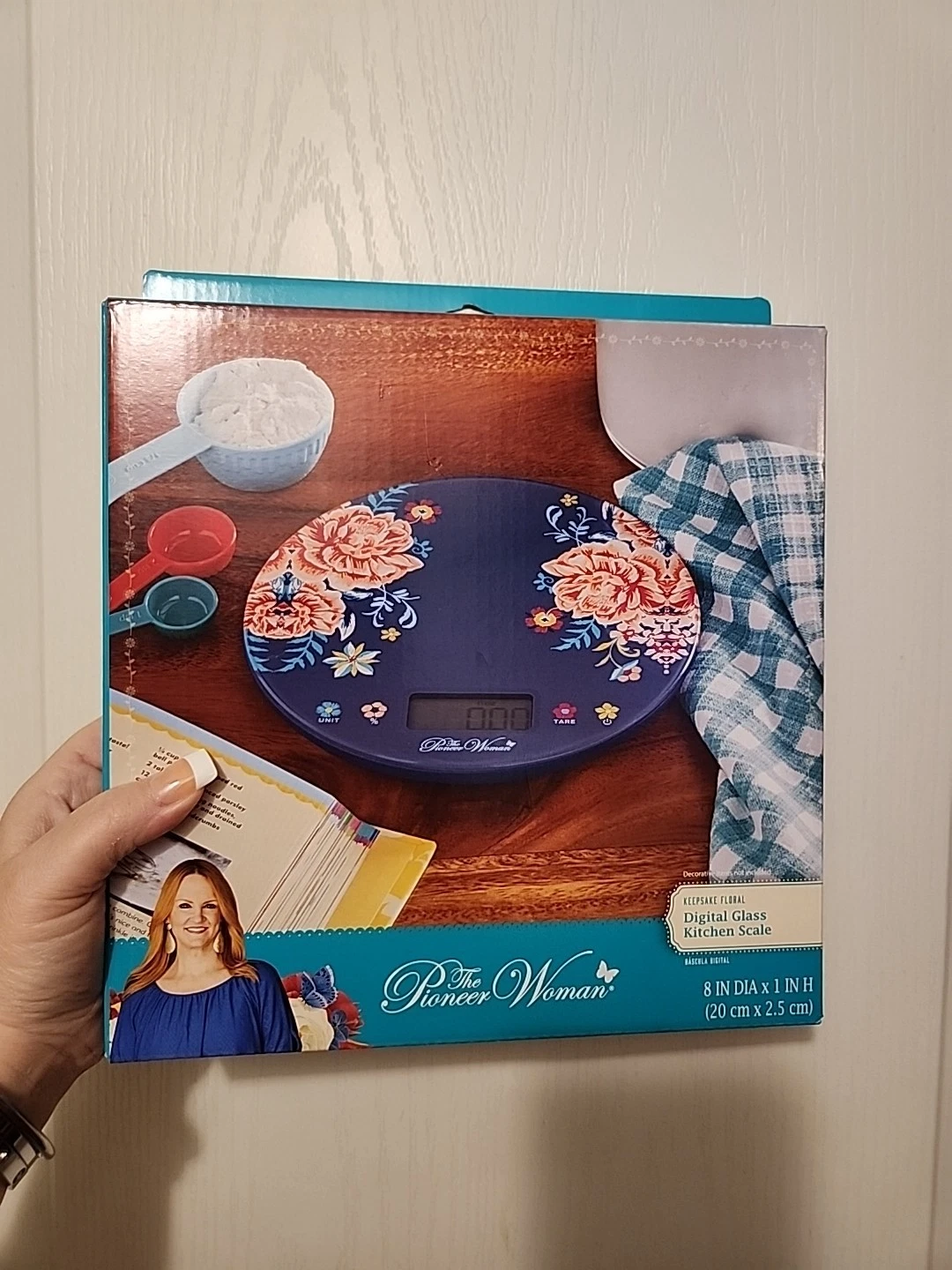 The Pioneer Woman Keepsake Floral Digital Glass Kitchen Scale