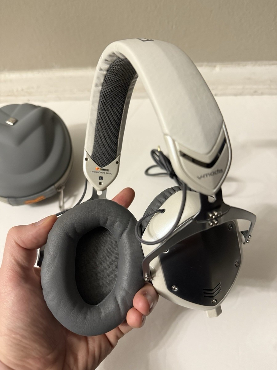 V-Moda Crossfade M-100 Over-Ear Headphones - White Silver #4 | eBay