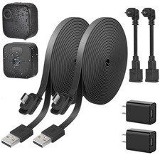 2Pack 30FT Weatherproof Power Cable for Blink Outdoor 4/3 XT XT2 with Adapters