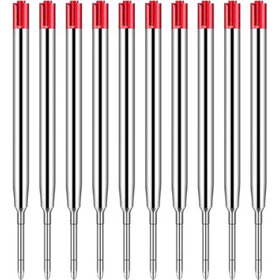 10er-Pack Kugelschreiberminen - Rot 1,0mm für G2 Kugelschreiber - Ideal für Büro