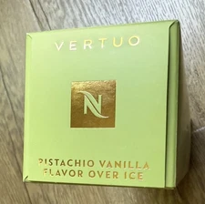 New Sealed Nespresso Vertuo Pistachio Vanilla over Ice 1 Sleeve 10 Capsules