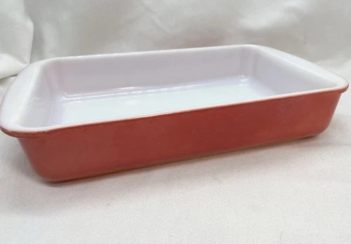 Vtg Pyrex Flamingo Pink Oblong Baking Dish #231 1 1/2qt Kitchen Ware