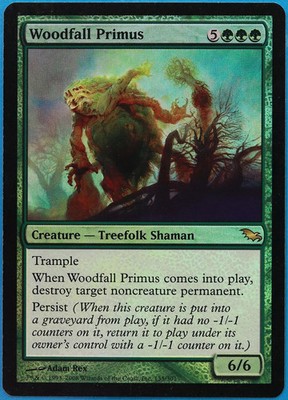 Woodfall Primus FOIL Shadowmoor PLD Green Rare MAGIC CARD (ID# 493871) ABUGames
