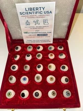 Set of 100 Artificial Prosthetic Eyes – Medical & Ophthalmic Training Kit | USA