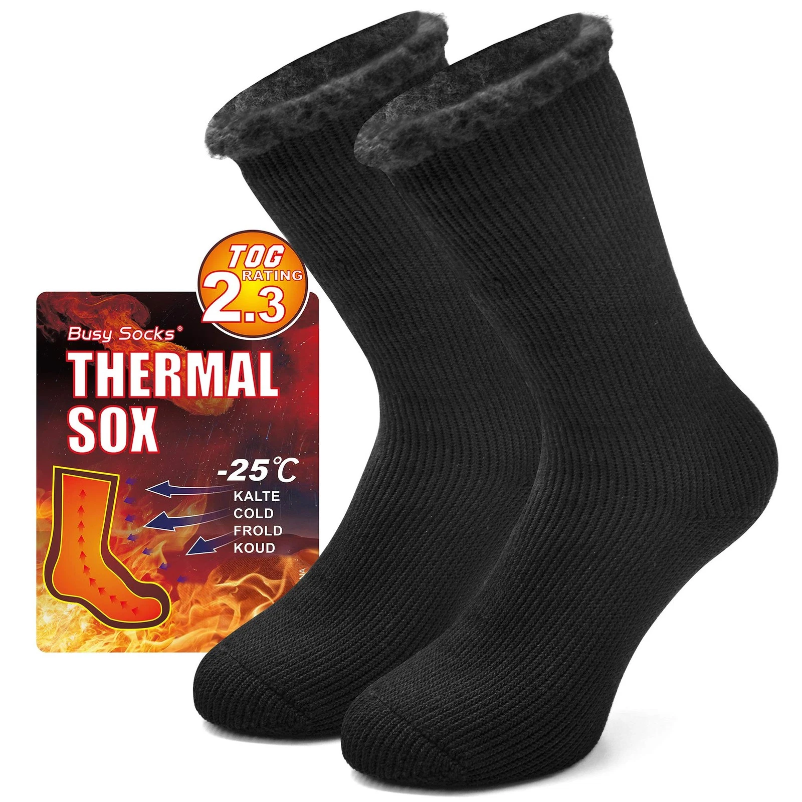 Winter Warm Thermal Socks for Men Women Extra Thick Insulated Heated Crew Boo...