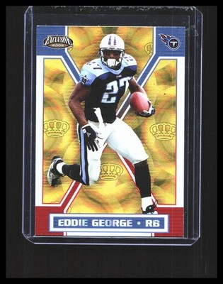 2002  Eddie George Pacific Exclusive - Gold Crowns #171 Tennessee Titans