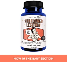 Sunflower Lecithin Softgels Organic Supplement 60 Ct Legendairy Milk SHIPS FREE