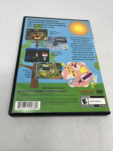 🧶 WE LOVE KATAMARI PS2 Black Label w/manual (CIB, TESTED) 2005 MINT 🧶 - Picture 3 of 5