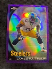 2010 Topps Chrome - James Harrison #C62 Purple Refractor /555