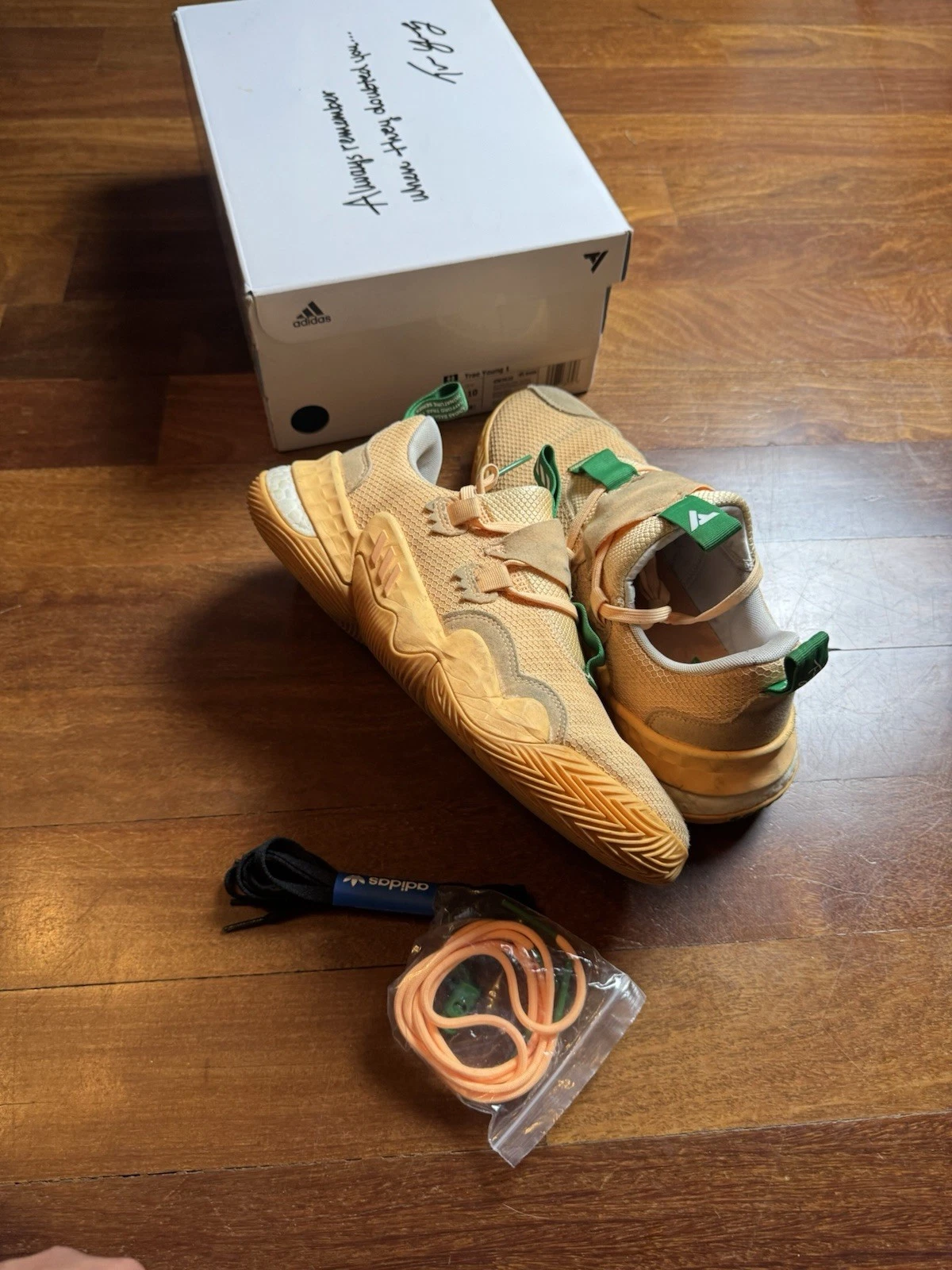 adidas Trae Young 1 'Peachtree' GW3639 Shoes Size 10 men basketball sneaker