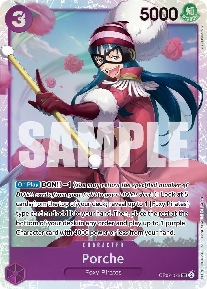 Porche SR Foil 500 Years in the Future OP07-072 NM