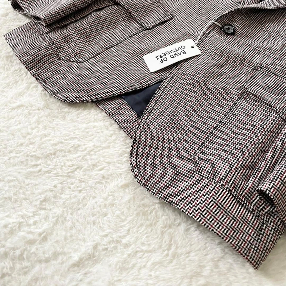Band of Outsiders Tailored Houndstooth Jacket Men 48 Unused with tags - Image 4 of 4