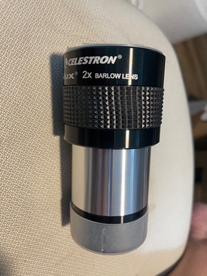 Celestron  telescope eyepiece lens E-Lux 2  2X Barlow lens