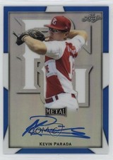 2019 Leaf Perfect Game All-American Classic Blue 5/30 Kevin Parada Auto s5q