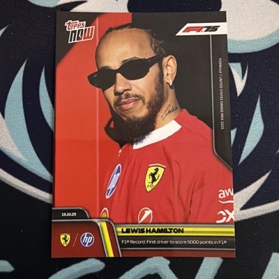2025 Topps Now Formula 1 Lewis Hamilton #70 F1 Record 5000 Points