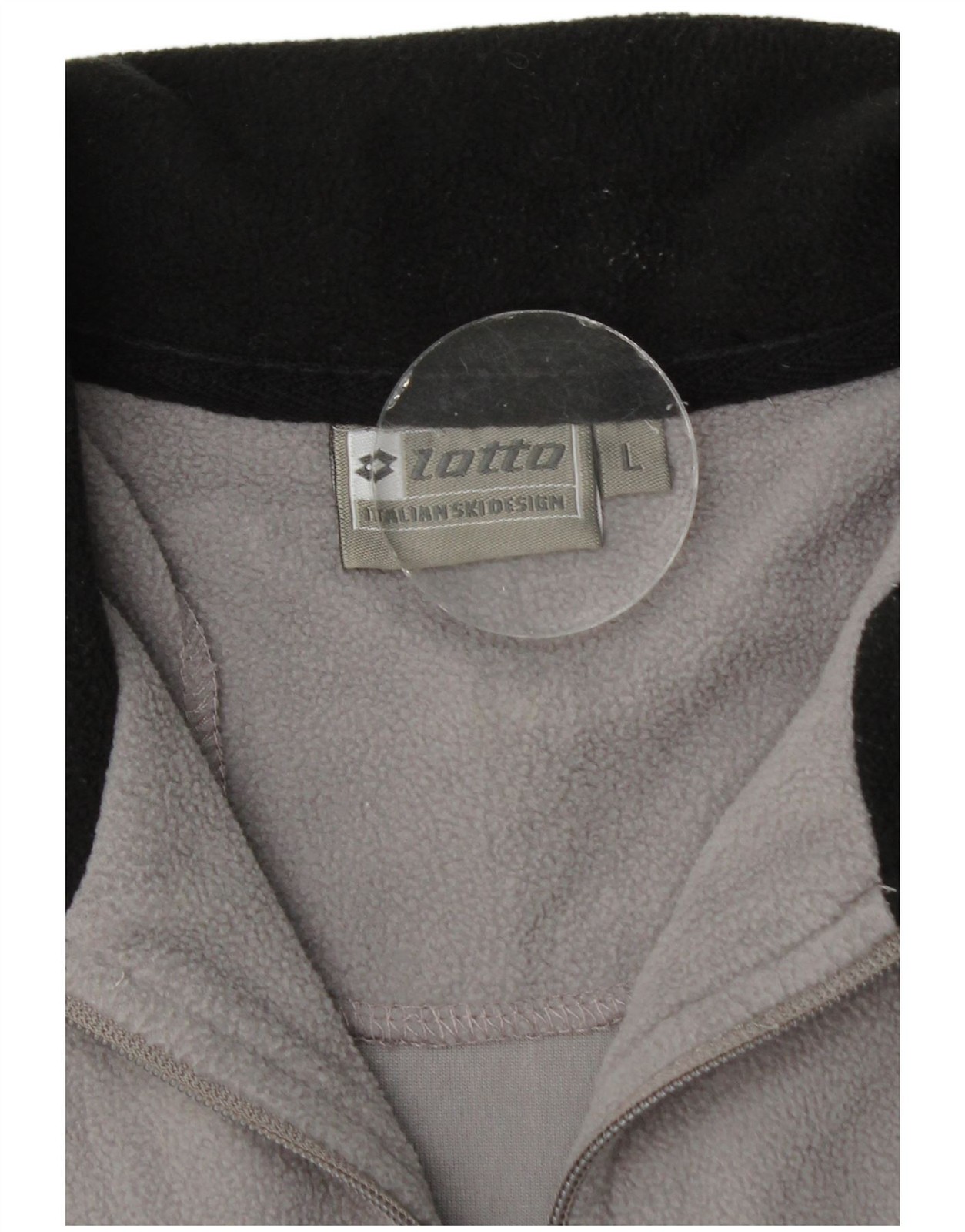 Lotto Mens Zip Neck Fleece Jumper Large Grey Polyester DF01 image 3