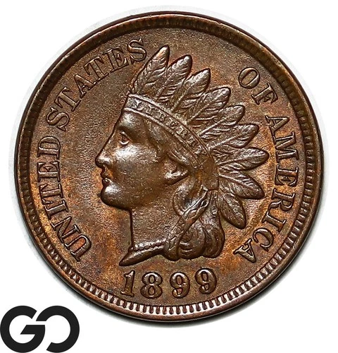 1899 Indian Head Cent Penny, Nice Choice BU++