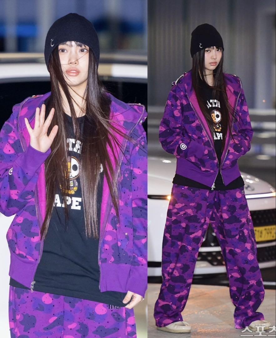 Bape Gallery X Hiddy NewJeans Hyein Black JP size L Unused