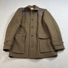Jack Spade Jacket Men Medium Brown Wool Blend Coat Academia Utilitarian Heritage