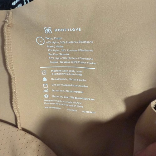 Honeylove Mid-Thigh Bodysuit Faja, Beige, Large - Picture 4 of 6