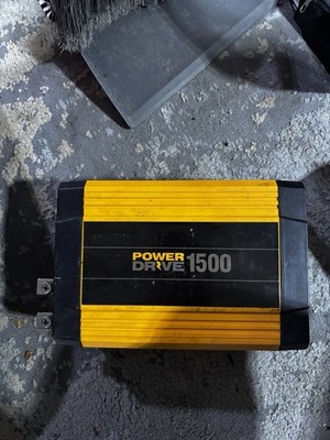 Power Drive 1500W Car Power Inverter 12V DC to 120V AC 4 Outlets USB Tested