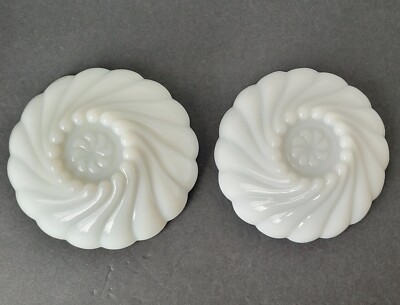 Vintage Hazel Atlas White Milk Glass Bowl Dish Set