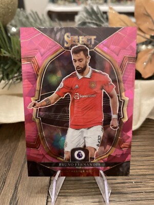 2022-23 Panini Select EPL Red Ice Prizm Bruno Fernandes #67