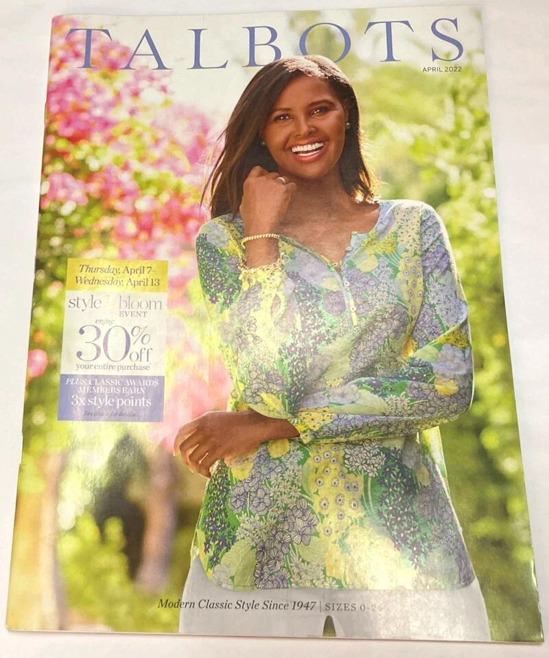 Talbots Catalog Magazine April 2022 Women Fashion Clothing Shirts Shoes  Dresses