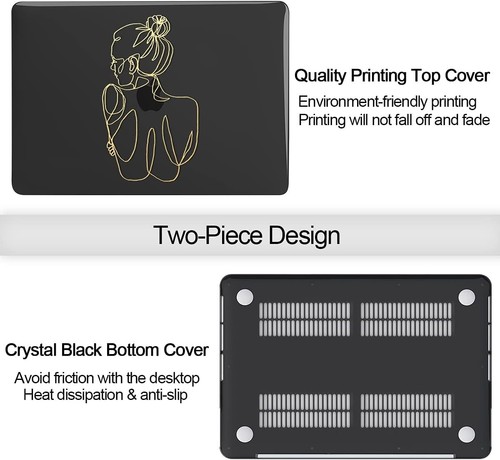 Case for MacBook Pro 13 inch Model M1 A2338 A2289 A2251 (2020 w/Keyboard Cover - Picture 3 of 9