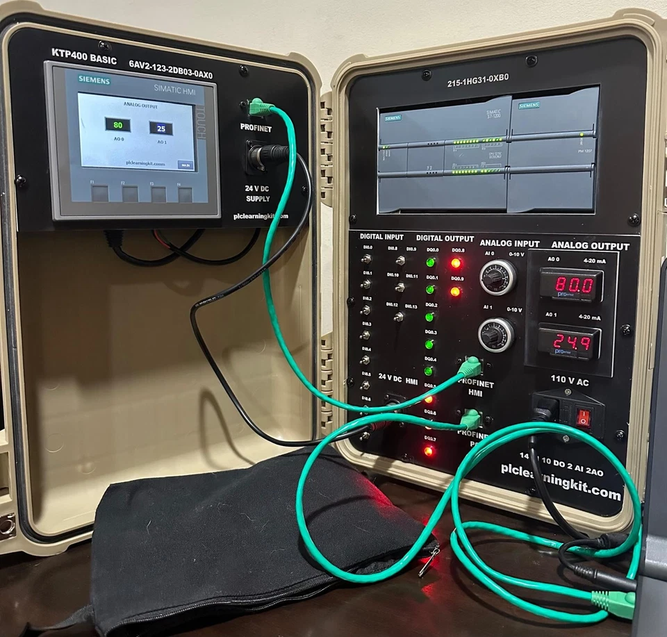 KIT DE ENTRENAMIENTO DE ENTRENADOR PLC PLC APRENDIZAJE SKU: SI-S-S7-1200-4HMI Foto 3 de 4