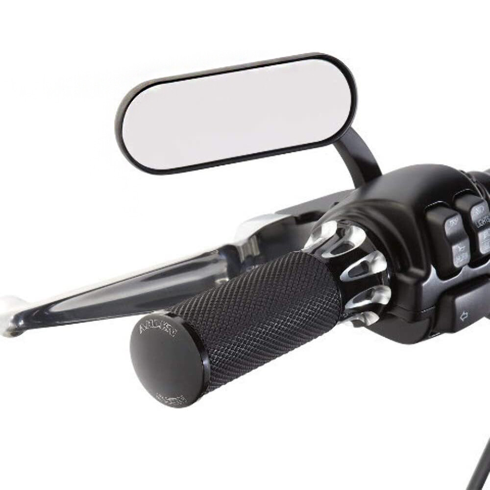 Pair Motorcycle Mini Oval Mirrors For Harley Davidson Sportster V