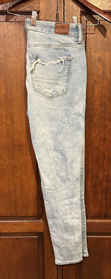 American Eagle Sz 6 L Women Luxe Jeans Jeggings High Rise Stretch Actual 33X31.5