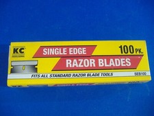 LOT OF 100 PIECE SINGLE EDGE SAFETY RAZOR BLADES H.B. SMITH TOOLS