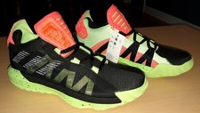 Dame 6 Signal Green Black Coral Shoes NEW IN BOX Damian Lillard Adidas EH2070