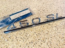 Mercedes Benz 450sl R107 Trunk Lid Emblem Script Logo Mercedes Benz 450sl R107 Trunk Lid Emblem Script Logo