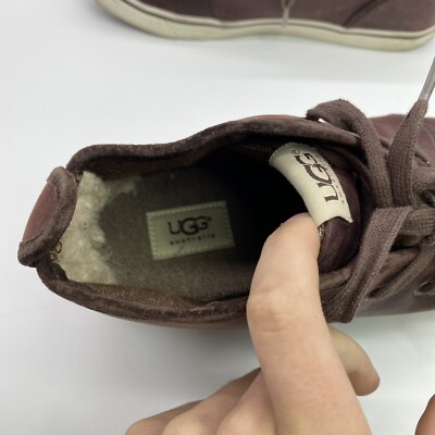 UGG AUSTRALIA MENS ANKLE BOOT LEATHER BROWN SNEAKER LACE UP 3-EYE SHERPA SZ 11 The Best Winter Boots for Women | Tested & Ranked main image 4