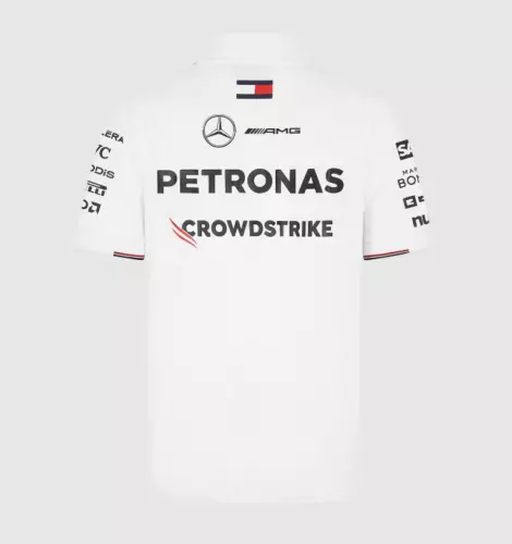 2025 NEU Mercedes AMG F1 T-Shirt Formel 1 weiß -- - Bild 5 von 7