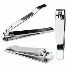 3pcs Beauticom Professional Stainless Steel Toe Nail Clippers Straight Cut Style