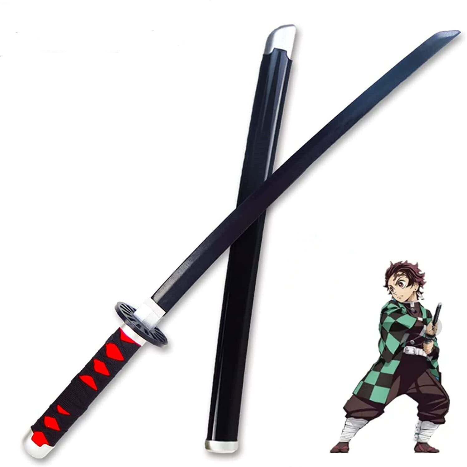 Demon Slayer Katana Tanjiro Kamado Wooden Sword Kimetsu Yaiba