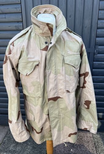 USGI US Desert Camouflage DCU BDU Coat Cold Weather M65 Field Jacket Parka - Afbeelding 1 van 7