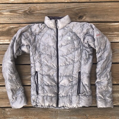 THE NORTH FACE Gray Summit Series 900 Goose Down PERTEX QUANTUM Puffer Jacket S