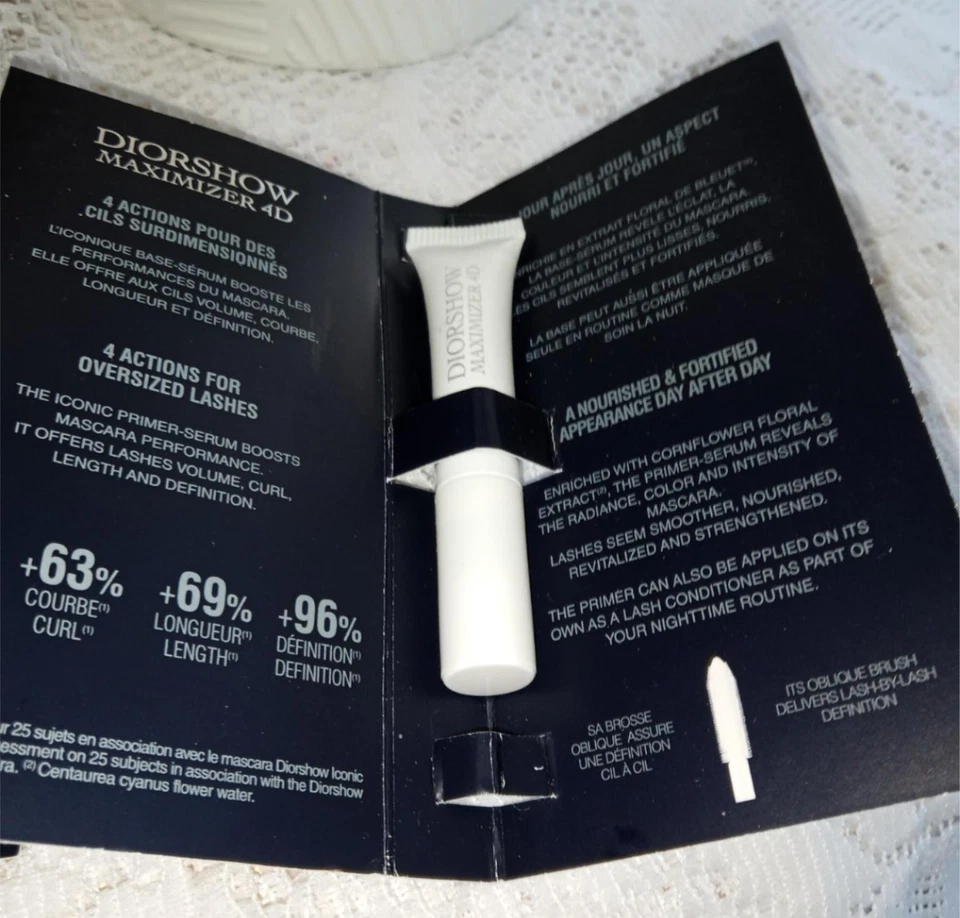 2x DIOR Diorshow Maximizer 4D Base Serum Mascara LASH PRIMER-SERUM 0.03 oz NIP - Image 2 of 2