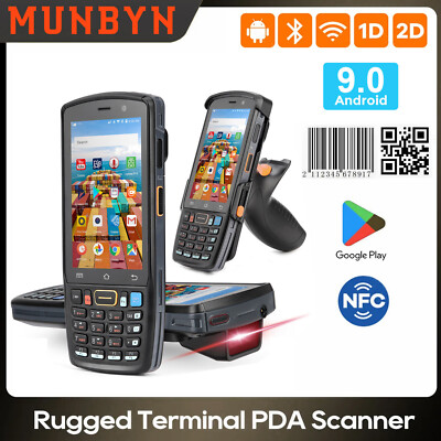 MUNBYN Android Barcode Scanner SE4710 Zebra Scanner IP67 Rugged Mobile Computer
