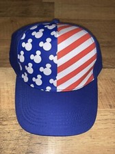 DISNEY Mickey Mouse Red White Blue 4th July Snapback Adjustable Independence Day