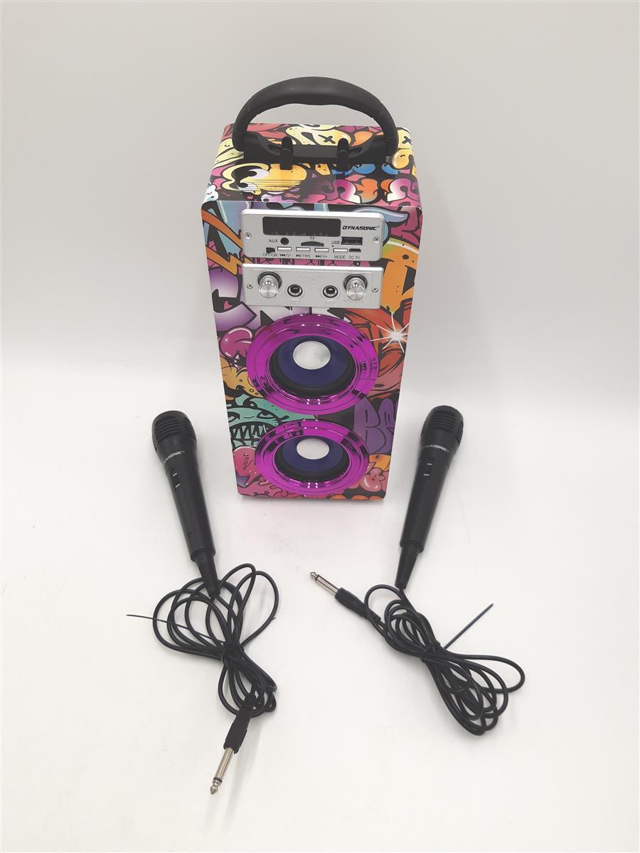 DYNASONIC 3. Generation Tragbarer Bluetooth Karaoke Lautsprecher Box Musik Sound eBay