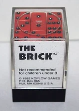 The Brick 12mm D6 Red Dice with Black Pips Set of 36 Koplow Games NEW UNUSED