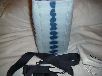 Coach Cargo 26 Blue Denim Tie-Dye Small Cargo Tote Crossbody Bag