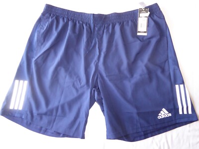 3XLT Adidas 42'' - 46'' Neu mit Etikett UVP $ 70 marineblau, gefütterte Polyester OTR Shorts, selten in UK