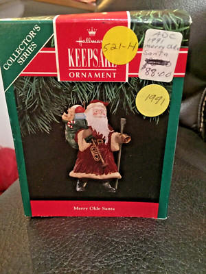 1990 Hallmark Keepsake Ornament Merry Olde Santa 1st In the Series w/Box 1990 Hallmark Keepsake Ornament Merry Olde Santa 1st In the Series w/Box