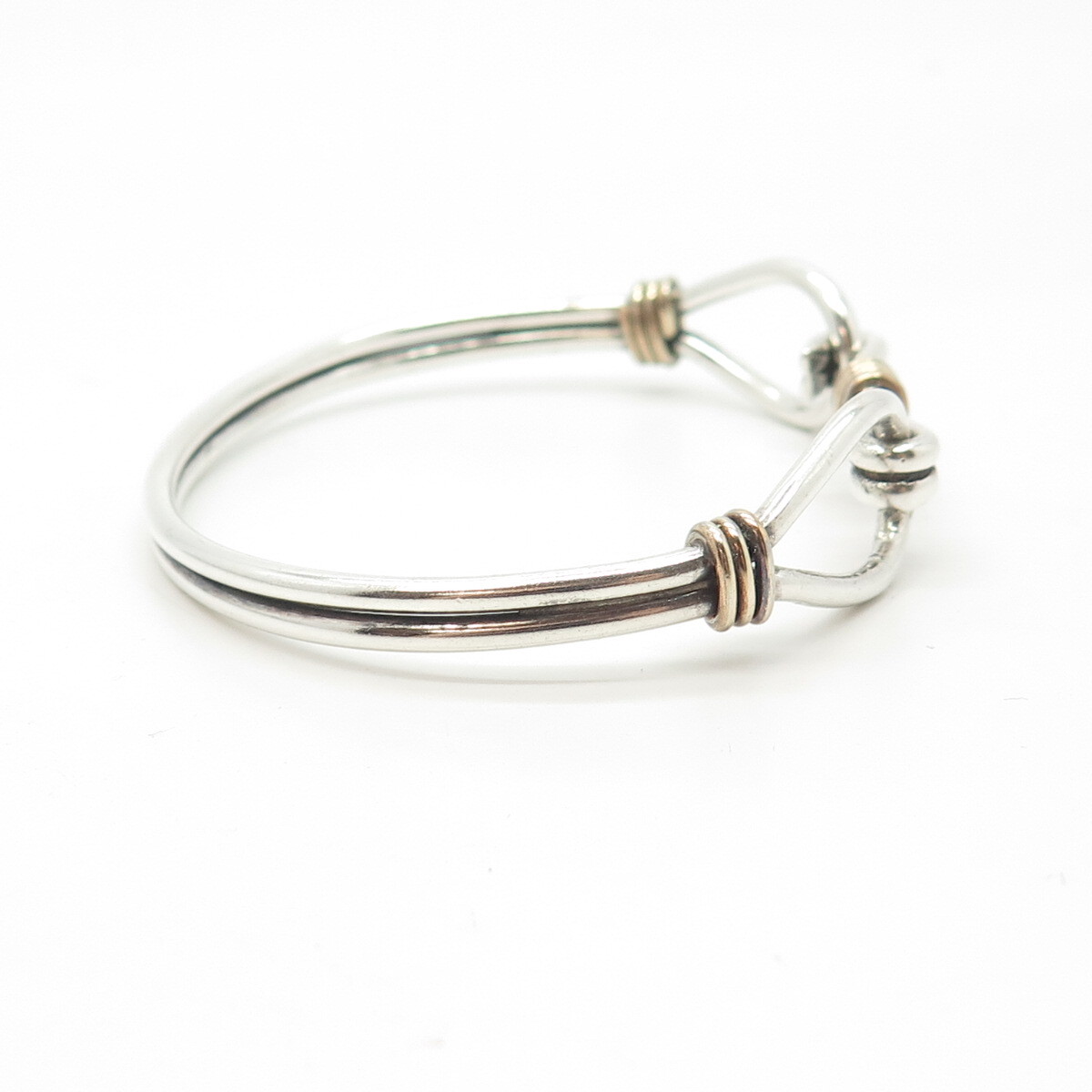 PRY Silver Hook Bangle　シュウト 925 sterling silver bracelet bangle modernist Open Hook 8g